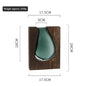 Bell shaped Glass insert Vase with wooden frame