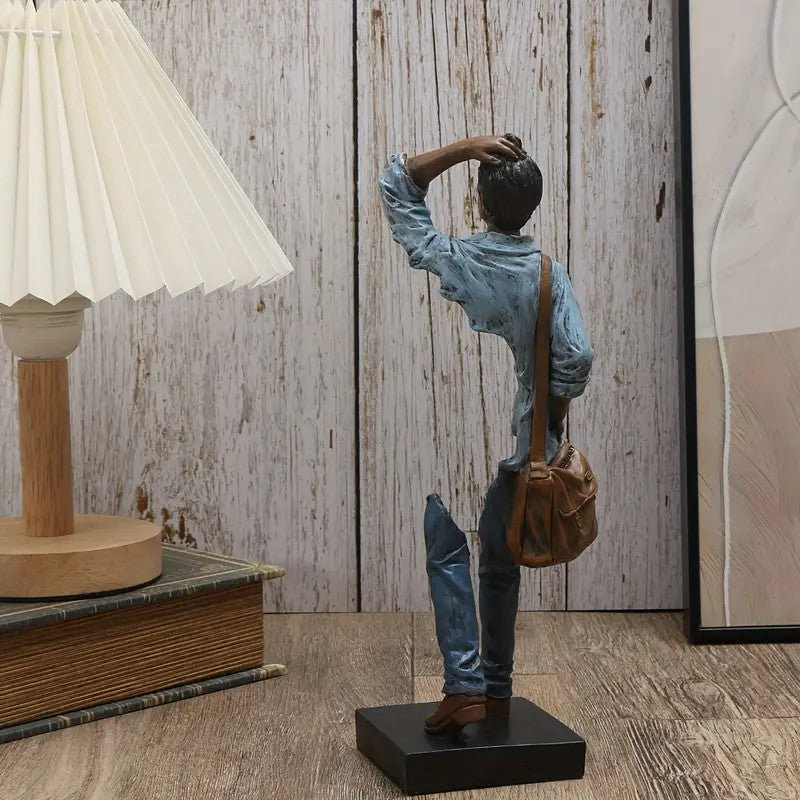 Vintage Traveler Sculpture