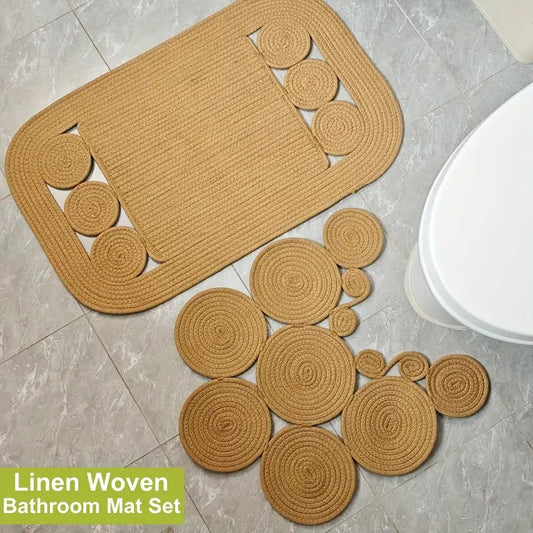 Boho Bathroom Rug Set