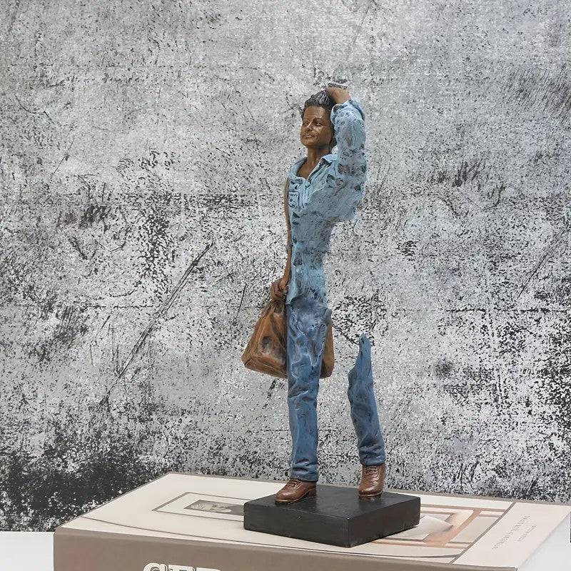 Vintage Traveler Sculpture
