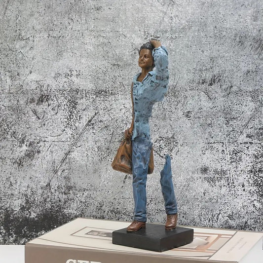 Vintage Traveler Sculpture