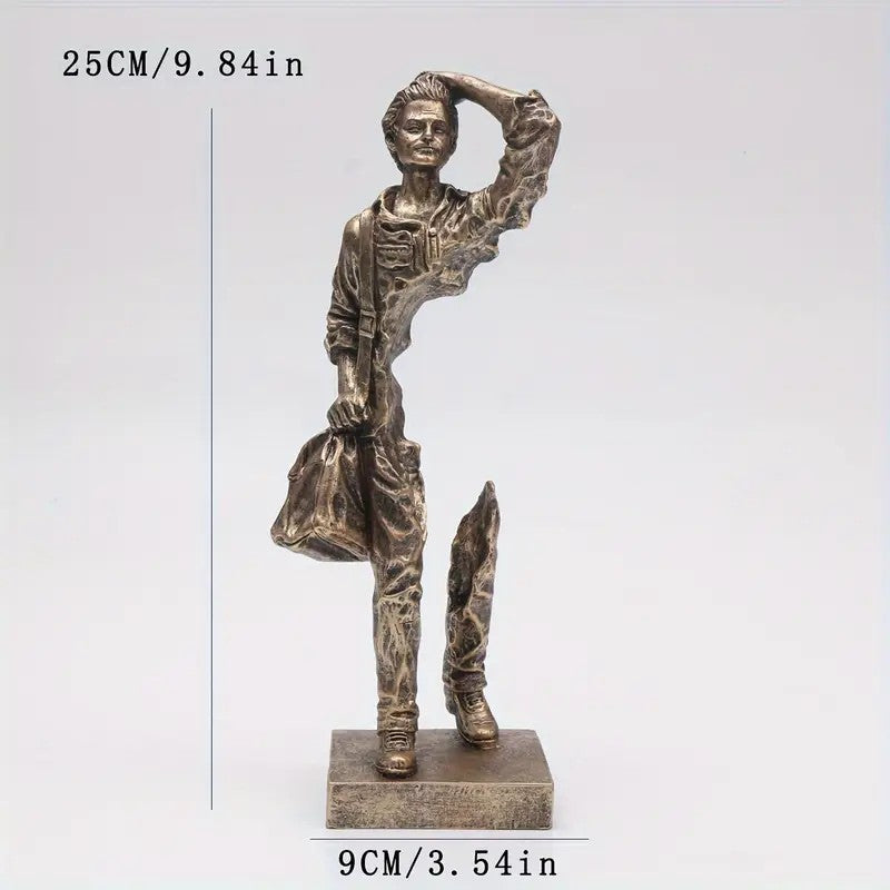 Vintage Traveler Sculpture