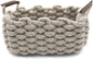 Chunky Woven Rope Storage Basket - 2 Basket Set