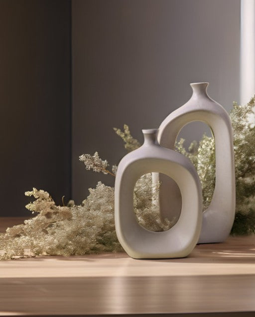Modern Hollow Ceramic Vases