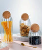 Glass Storage Jars with Cork Lid – Set of 3