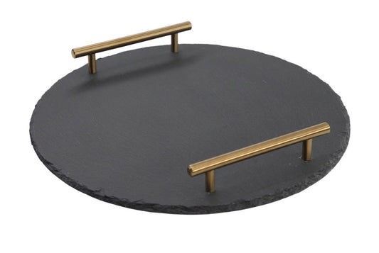 Round Slate Serving Tray