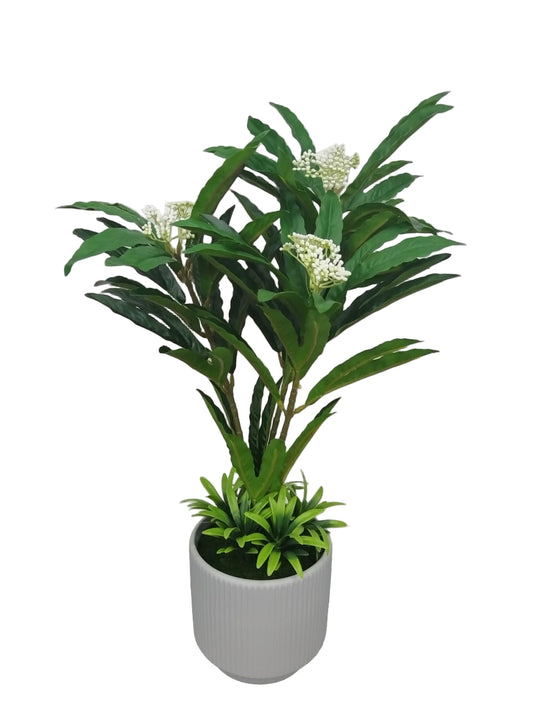 Stripped Planter- Artificial Flower