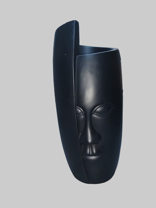 Large Modern Abstract Sculptural Face Vase