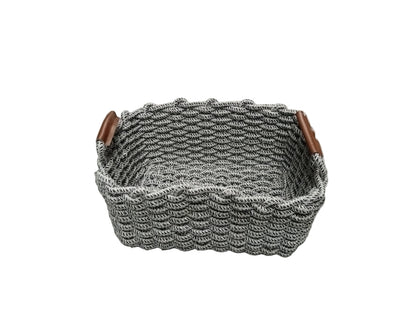 Chunky Woven Rope Storage Basket - 2 Basket Set