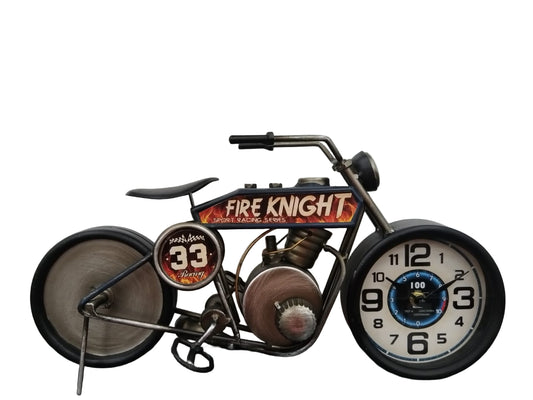 Vintage Bike Metal Clock