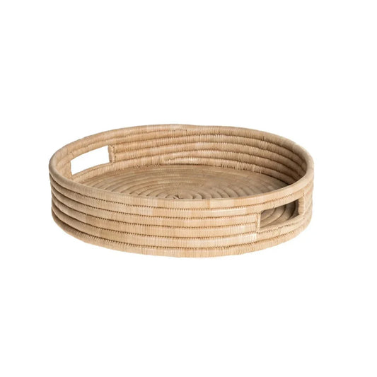 Round Cane Tray