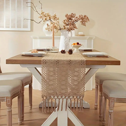 Bohemian Linen Table Runner