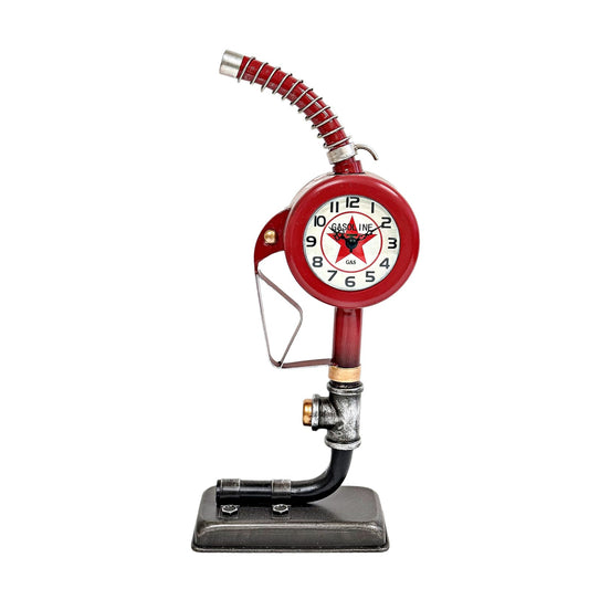 Vintage Metal Gasoline Table Clock