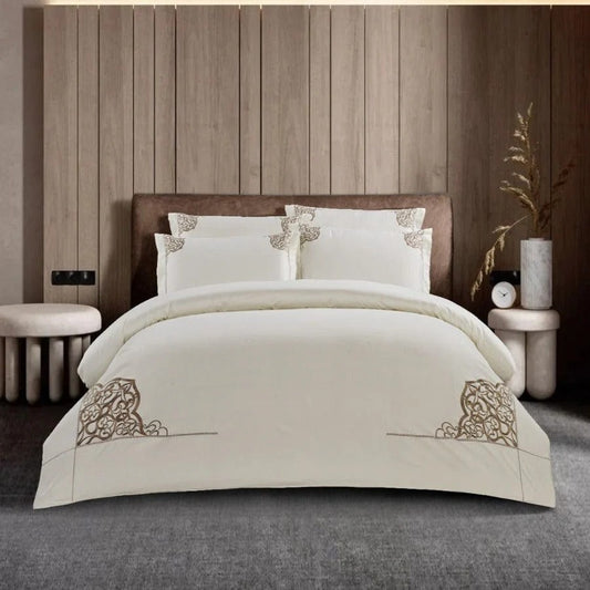 Cream Egyptian Cotton Duvet Set